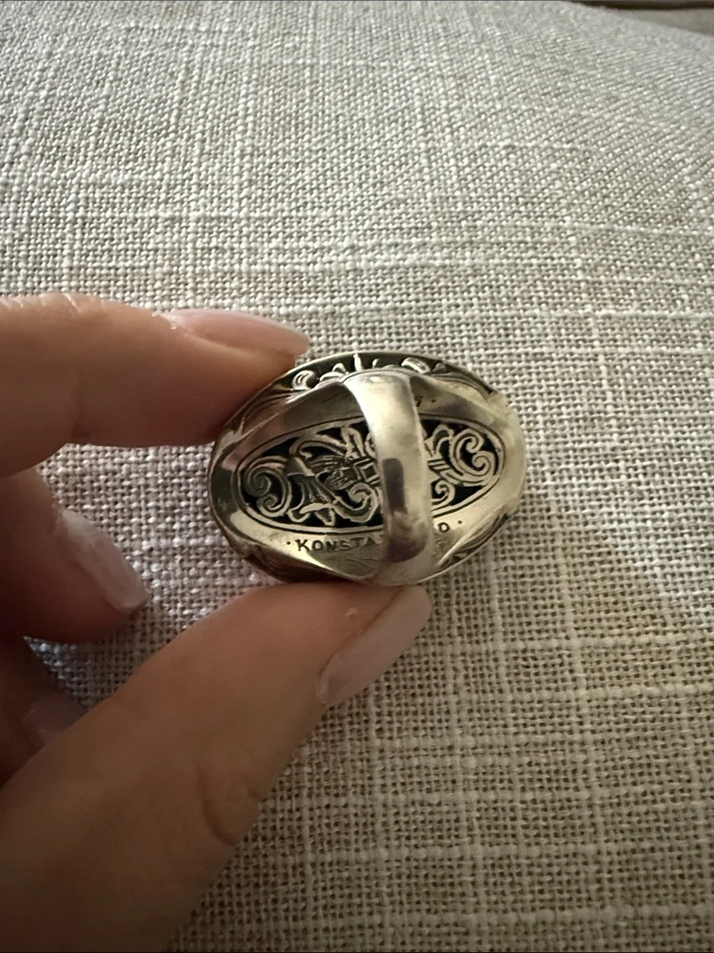 Konstantino Onyx Oval Ring